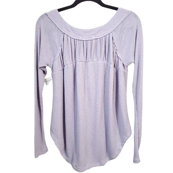 Free People Must Have Henley top in Lilac Womens XS boho hippie - Picture 10 of 15